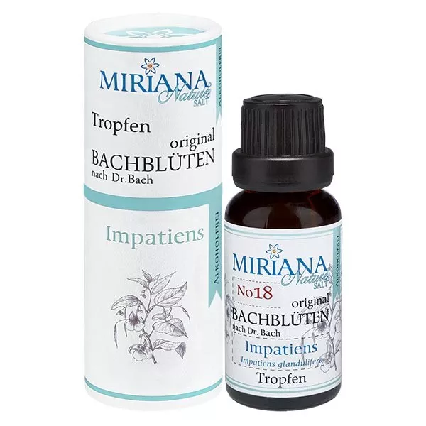 18 Impatiens, 20ml Essenz (Ohne Alkohol), MirianaNature 18 Impatiens, 20ml Essenz (Ohne Alkohol), MirianaNature