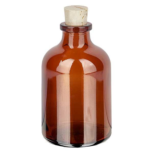 Flasche Braunglas 50ml mit Korken 11/14mm