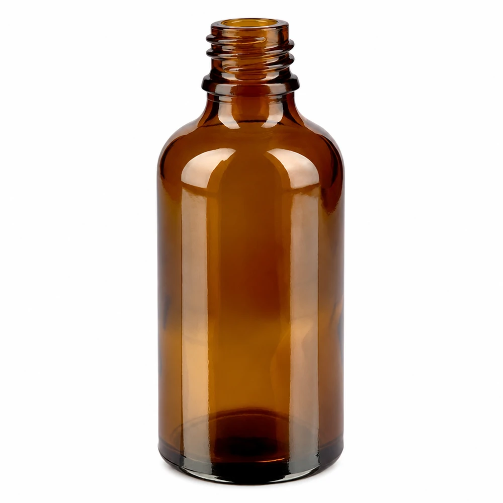 Tropfflasche 50 ml DIN 18 aus Braunglas Professionelle Apothekerflasche braun 50ml für pharmazeutische Anwendungen