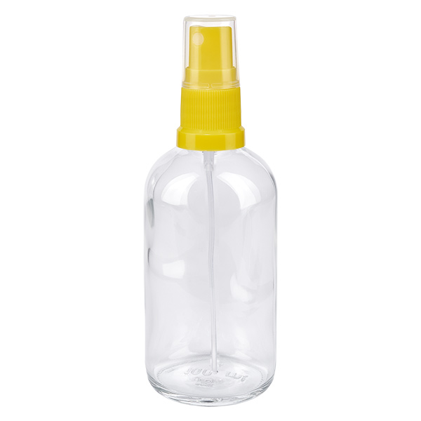 100ml Sprayflasche gelb/transparent Standardverschluss ClearLine UT18/100
