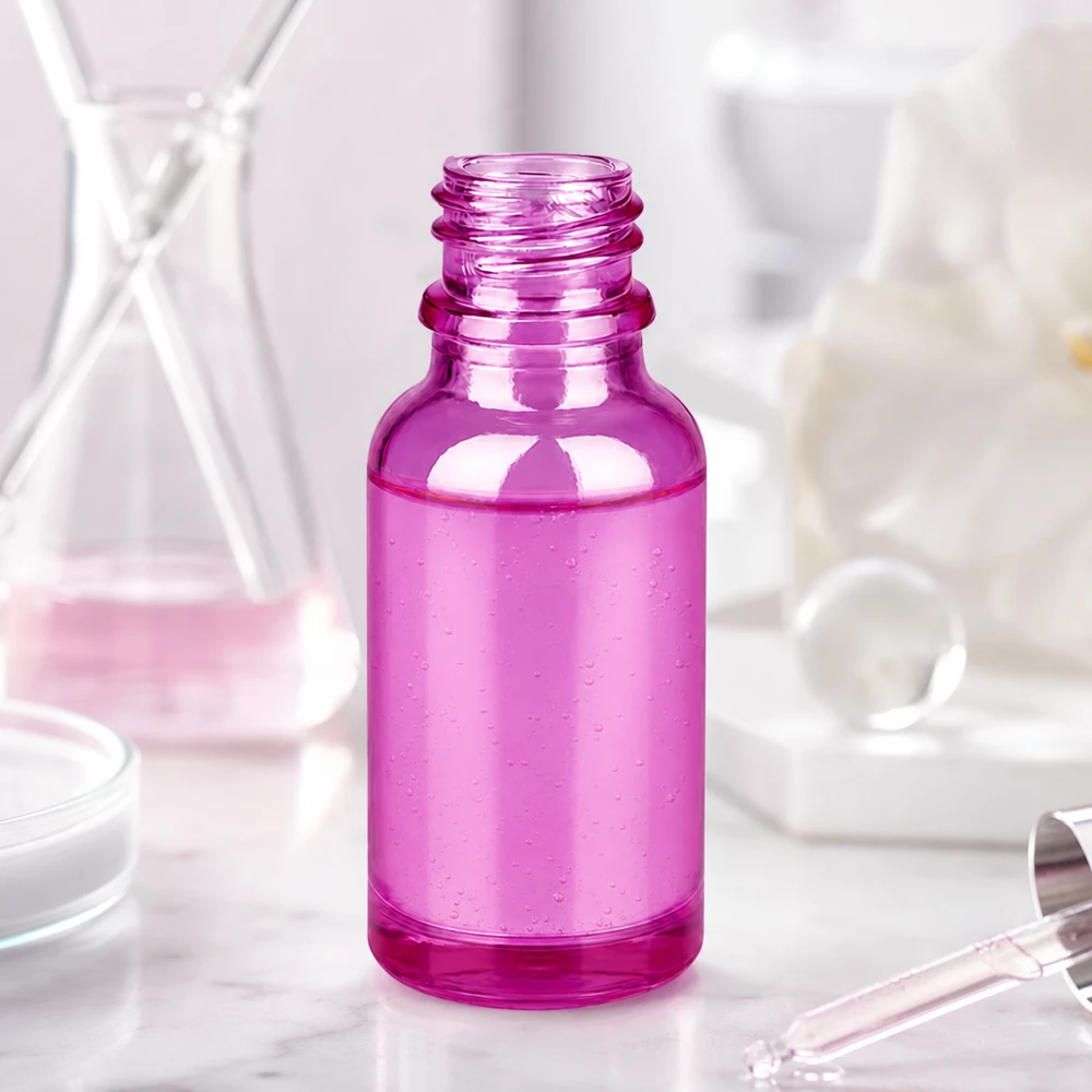 20ml Apothekenflasche PurpleLine UT18/20 UNiTWIST Hochwertige 20ml PurpleLine Glasflasche mit UT18/20 Gewinde in modernem Purple Design für Labor