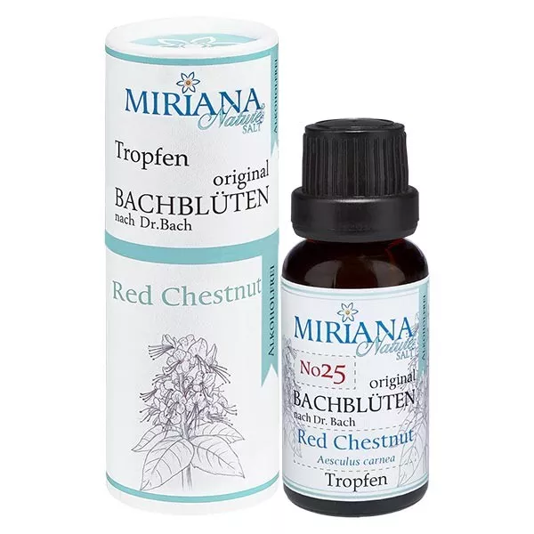 25 Red Chestnut, 20ml Essenz (Ohne Alkohol), MirianaNature 25 Red Chestnut, 20ml Essenz (Ohne Alkohol), MirianaNature