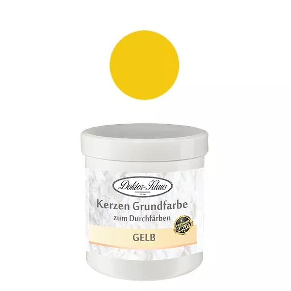 Doktor-Klaus Kerzengrundfarbe Gelb, 7gr, in Dose Doktor-Klaus Kerzengrundfarbe Gelb, 7gr, in Dose