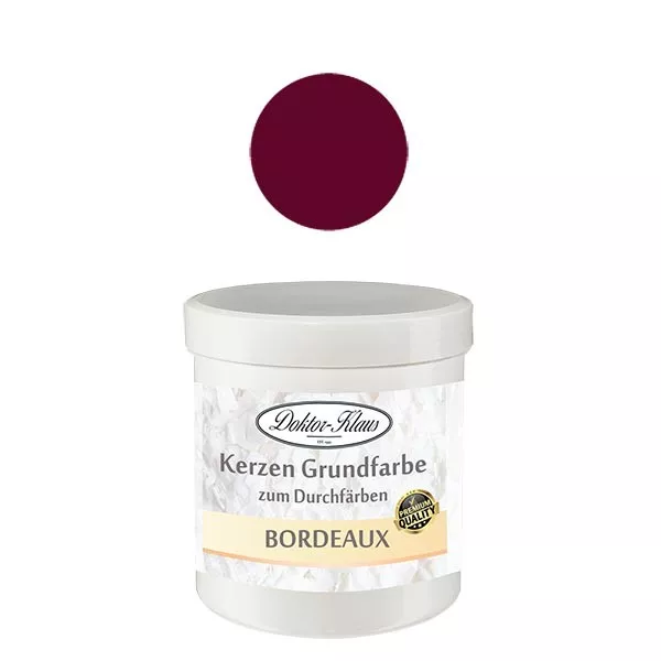 Doktor-Klaus Kerzengrundfarbe Bordeaux, 7gr, in Dose Doktor-Klaus Kerzengrundfarbe Bordeaux, 7gr, in Dose
