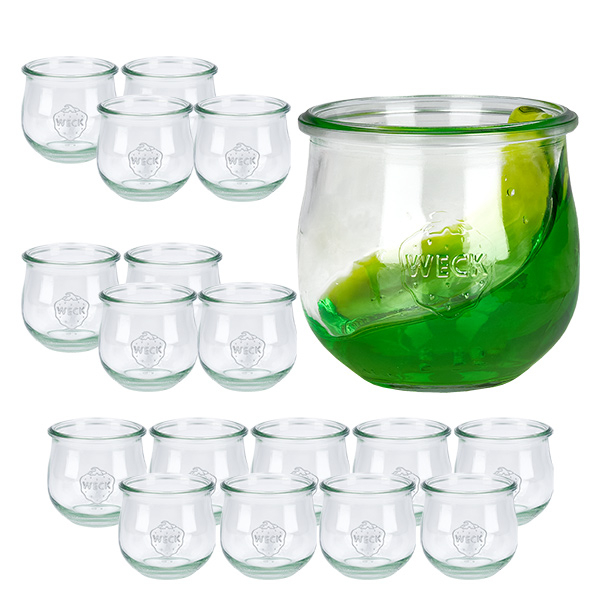 18er Set Weck Gläser 370ml Tulpenglas 18er Set Weck Gläser 370ml Tulpenglas