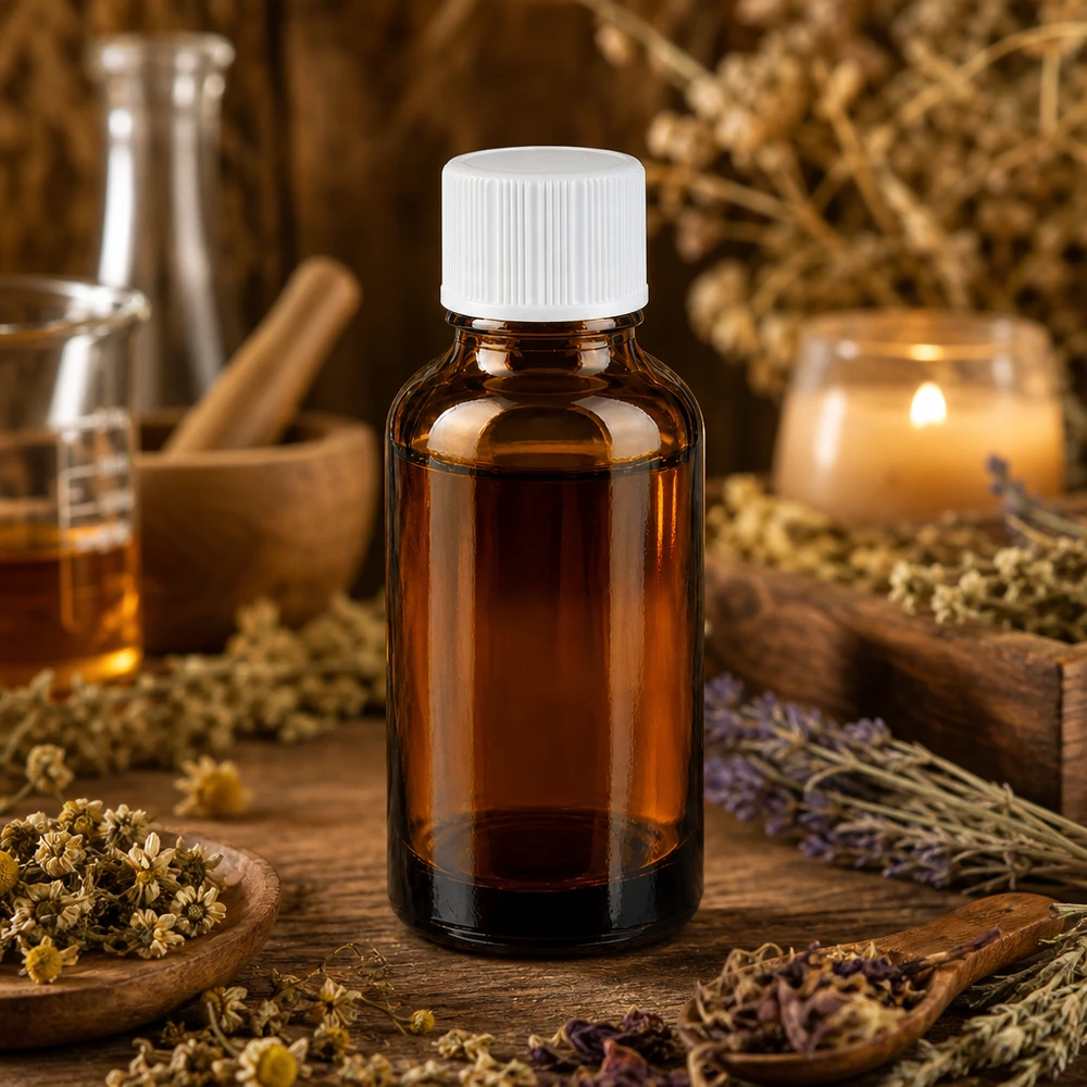 Vielseitige 30ml Braunglasflasche mit Standard UT18 Gewinde für verschiedene Flüssigkeiten