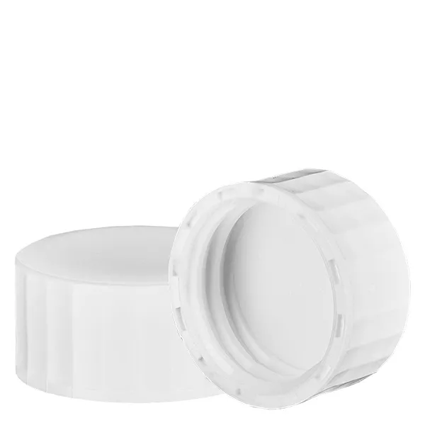Schraubverschluss weiss mit PE Einlage, S27x4 Schraubverschluss weiss mit PE Einlage, S27x4