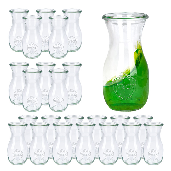 24er Set Weck Gläser 290ml Saftflasche 24er Set Weck Gläser 290ml Saftflasche