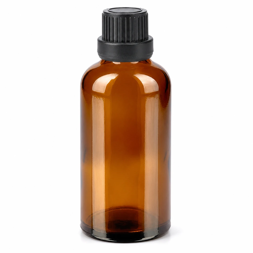 Kompakte Braunglasflasche 50ml ideal für Tinkturen Seren und konzentrierte Wirkstoffe