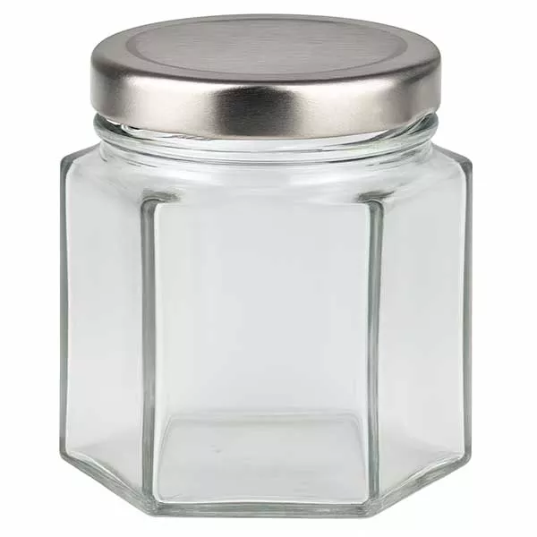 47ml Hexaglas mit BasicSeal Deckel silber UNiTWIST