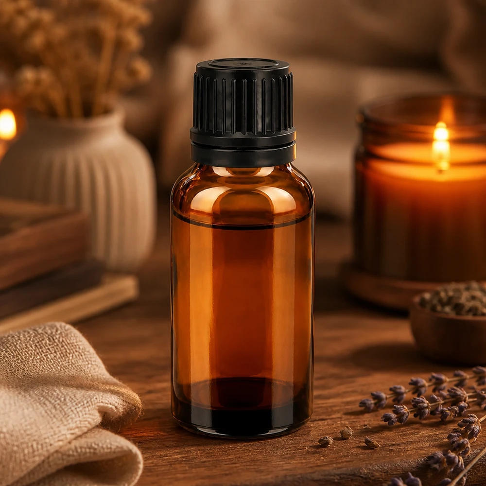 20ml Premium Glasflasche mit UV-Filter und auslaufsicherem schwarzem Verschluss für Profis
