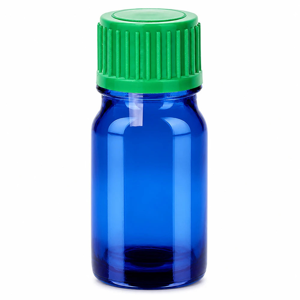 5ml Tropfflasche 0.8mm grün Standardverschluss BlueLine UT18/5 Hochwertige Tropfflasche 5ml Fassungsvermögen mit kindersicherem grünem Verschluss
