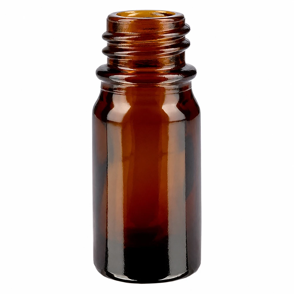 Tropfflasche 5 ml DIN 18 aus Braunglas 5ml braune Apothekerflasche aus Glas mit praktischer Größe für Tropfen und Tinkturen