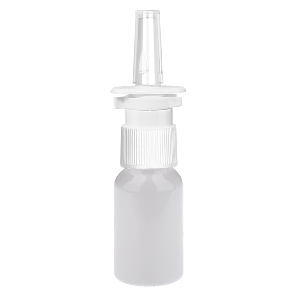 10ml Nasensprayflasche weiß/transparent Standardverschluss WhiteLine UT18/10