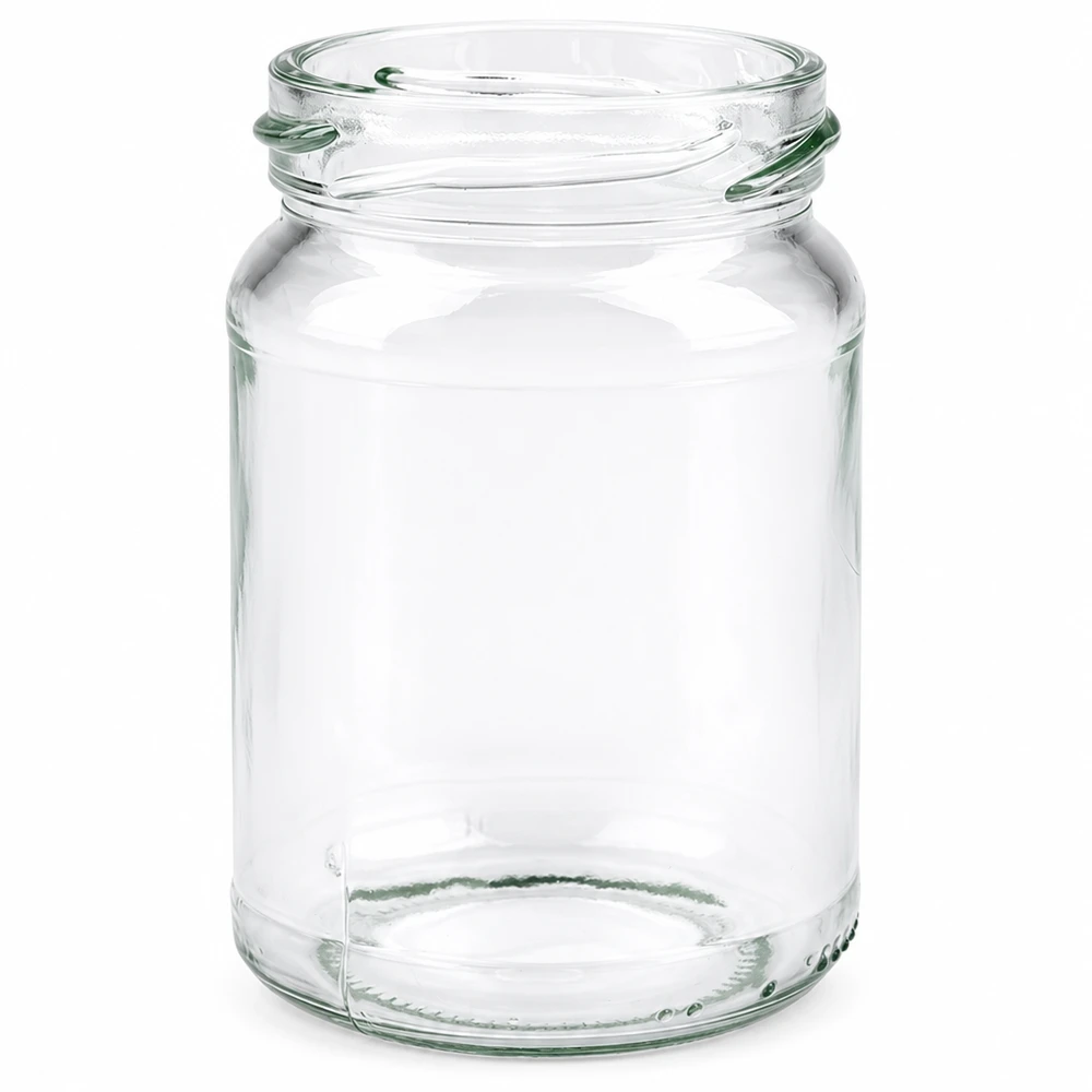 UNiTWIST Runda205 Rundglas 205ml TO58 Schraubgewinde leer transparent Einmachglas Vorratsglas