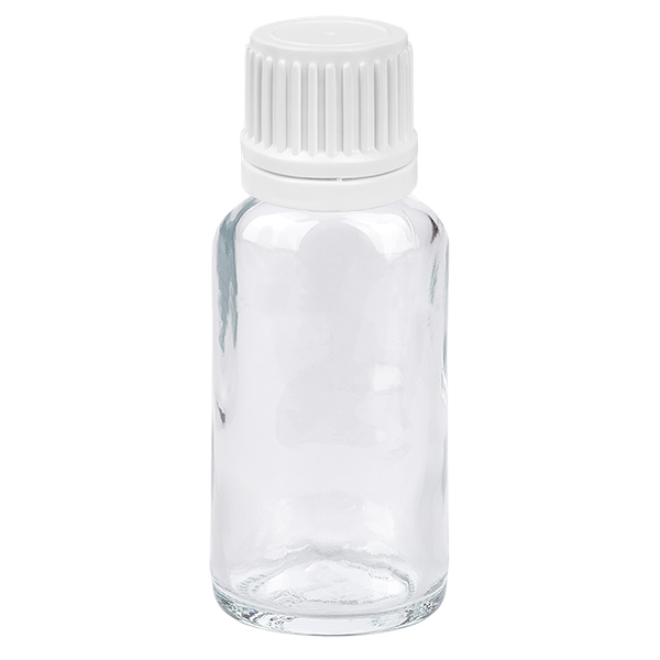 20ml Tropfflasche 0.7mm weiß Originalitätsverschluss ClearLine UT18/20 20ml Tropfflasche 0.7mm weiß Originalitätsverschluss ClearLine UT18/20