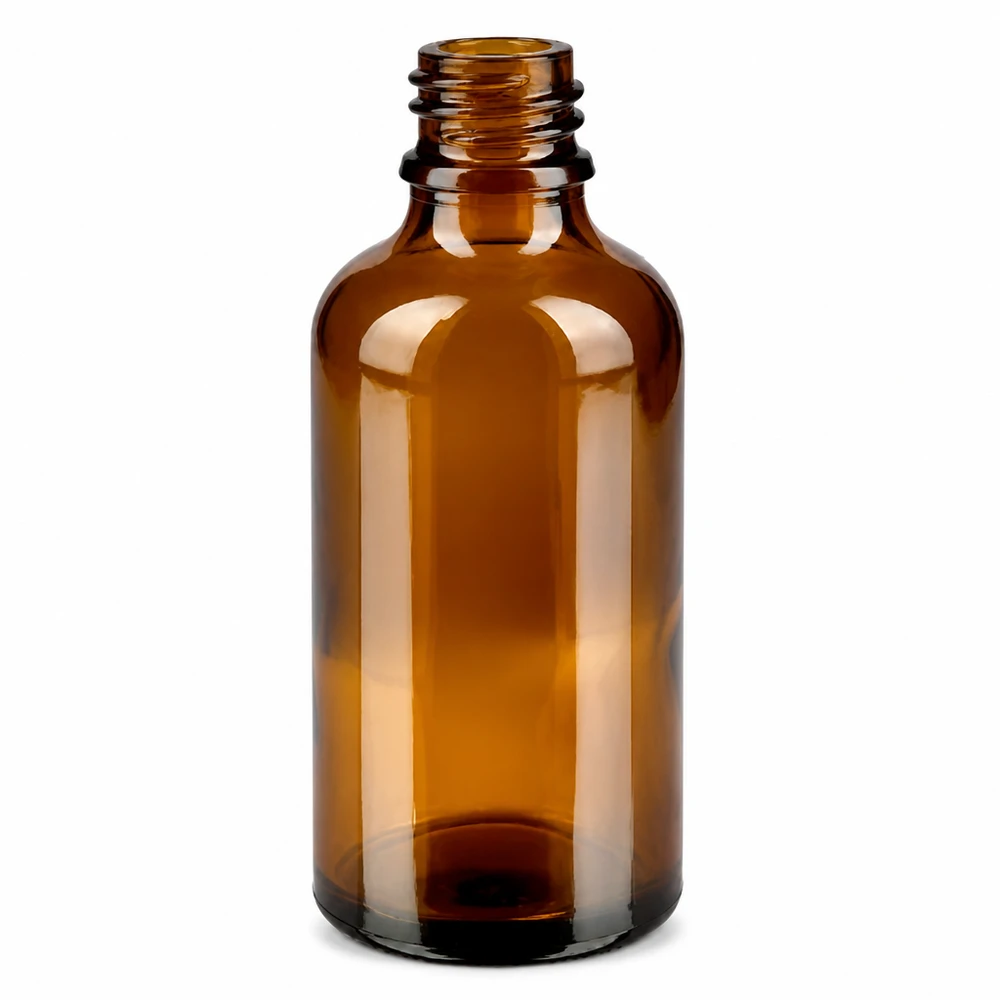 50ml Pipettenflasche schwarz Originalitätsverschluss BrownLine UT18/50 Kompakte 50ml Glasflasche braun OV BrownLine UT18/50 für präzise Flüssigkeitsdosierung