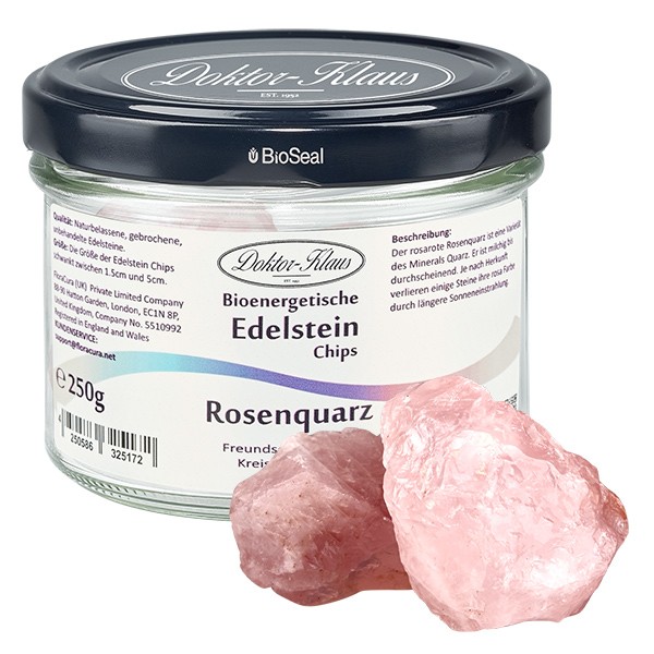 Rosenquarz Natur Edelsteine Doktor-Klaus noWaste Rosenquarz Natur Edelsteine Doktor-Klaus noWaste