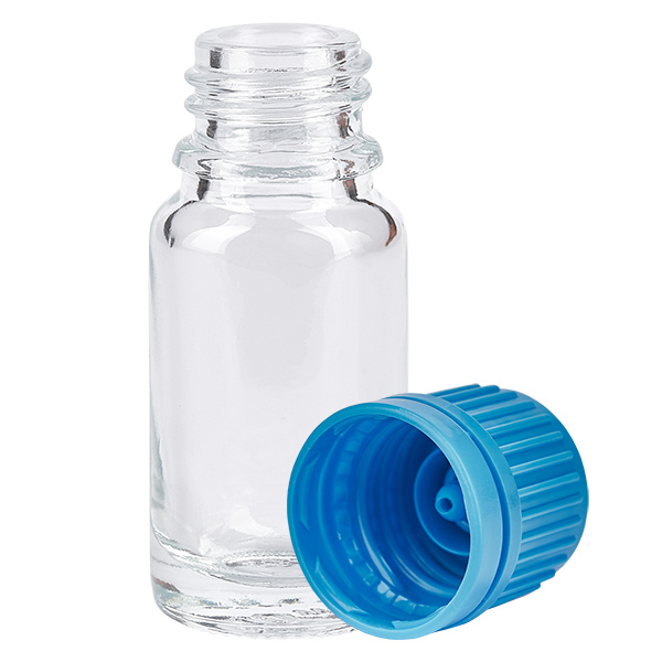 10ml Flasche 11mm Schraubverschluss blau Originalitätsverschluss ClearLine UT18/10 10ml Flasche 11mm Schraubverschluss blau Originalitätsverschluss ClearLine UT18/10