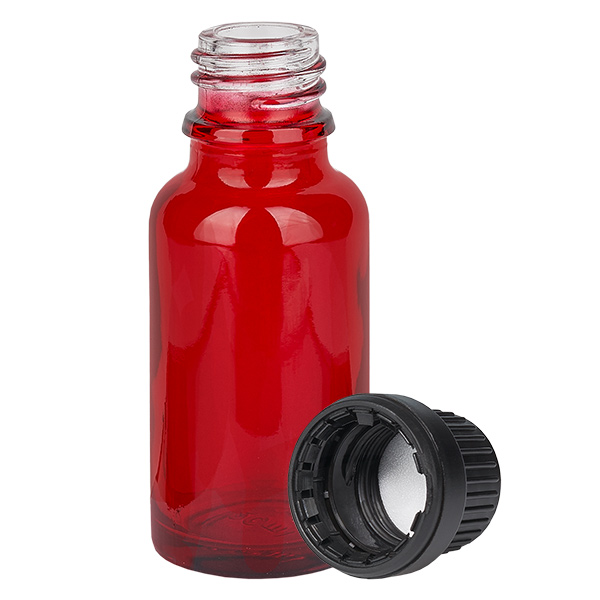 20ml Flasche 11mm Schraubverschluss schwarz Originalitätsverschluss RedLine UT18/20 20ml Flasche 11mm Schraubverschluss schwarz Originalitätsverschluss RedLine UT18/20