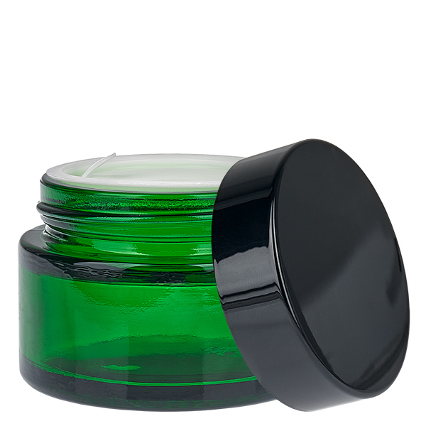 Glastiegel 30ml grün mit Einlegedeckel UNiTWIST Glastiegel 30ml grün mit Einlegedeckel UNiTWIST