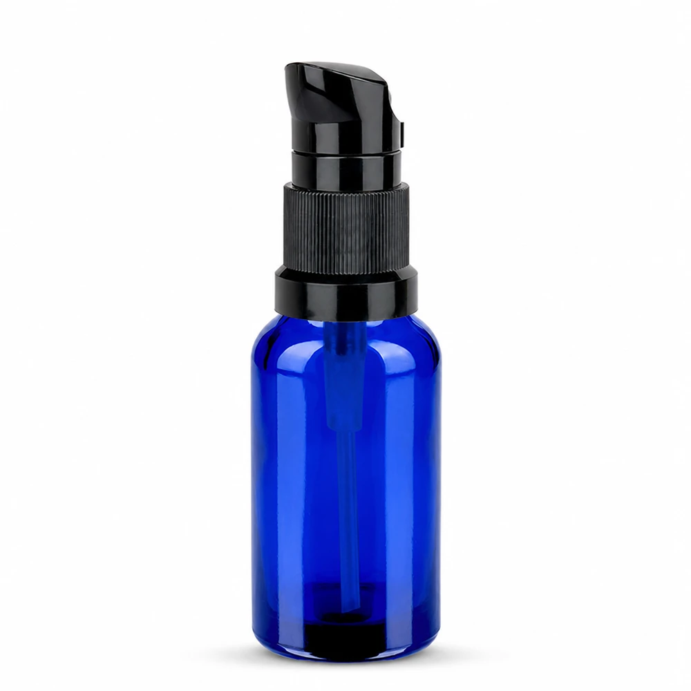 20ml Pumpflasche schwarz Standardverschluss BlueLine UT18/20 Kleine 20ml Pumpflasche schwarz STD BlueLine UT18/20 in handlicher Größe