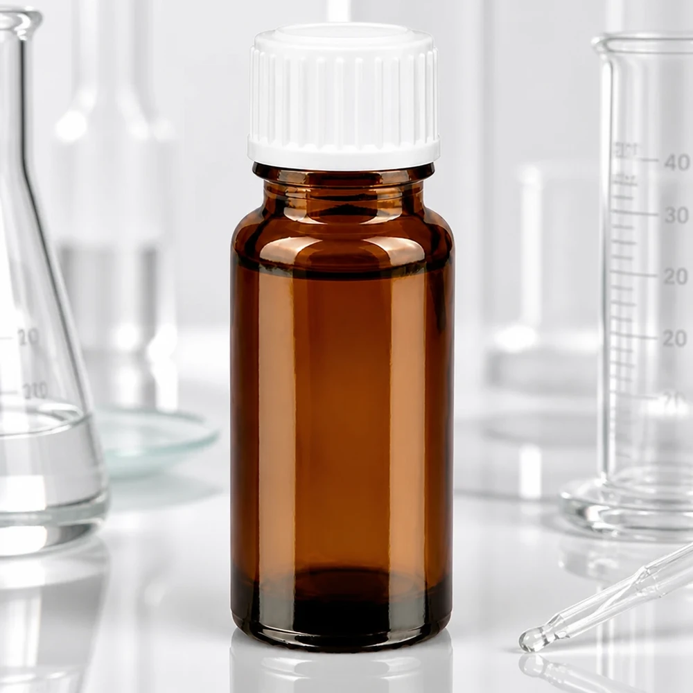 Apothekenflasche braun 10ml Tropfverschluss weiß 0.8mm Standard Pharmazeutische Tropfflasche 10ml Braunglas STD weiß für ätherische Öle