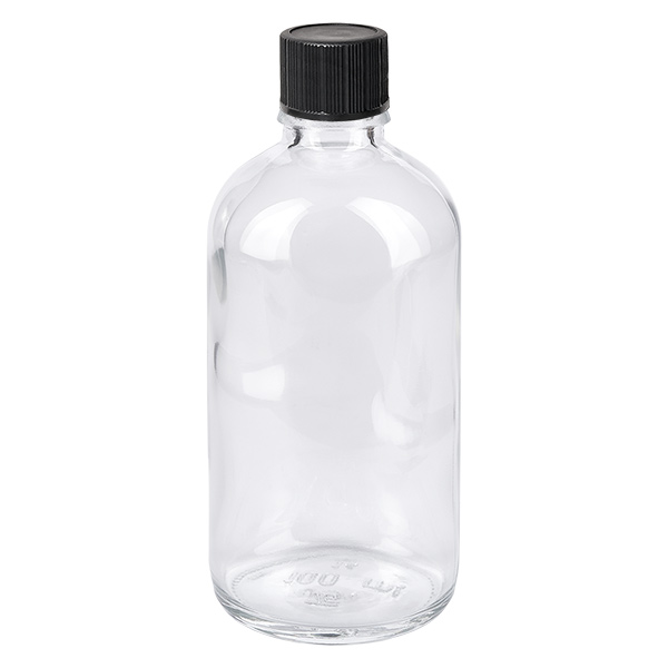 100ml Tropfflasche 1mm schwarz Standardverschluss ClearLine UT18/100