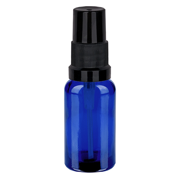 20ml Sprayflasche schwarz Standardverschluss BlueLine UT18/20