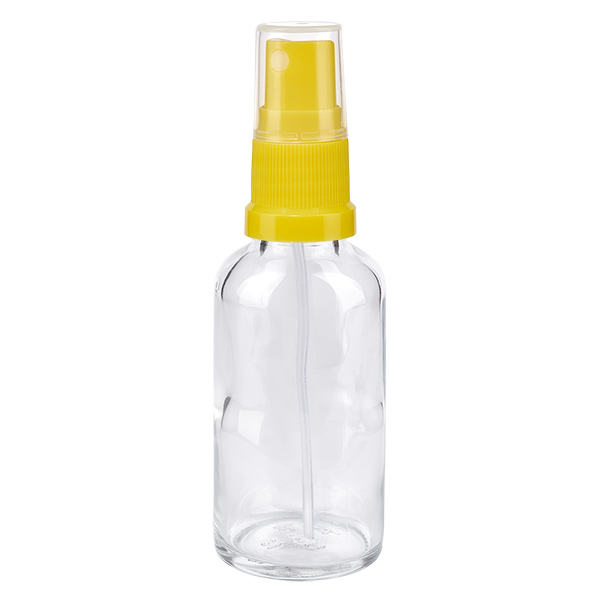 30ml Sprayflasche gelb/transparent Standardverschluss ClearLine UT18/30