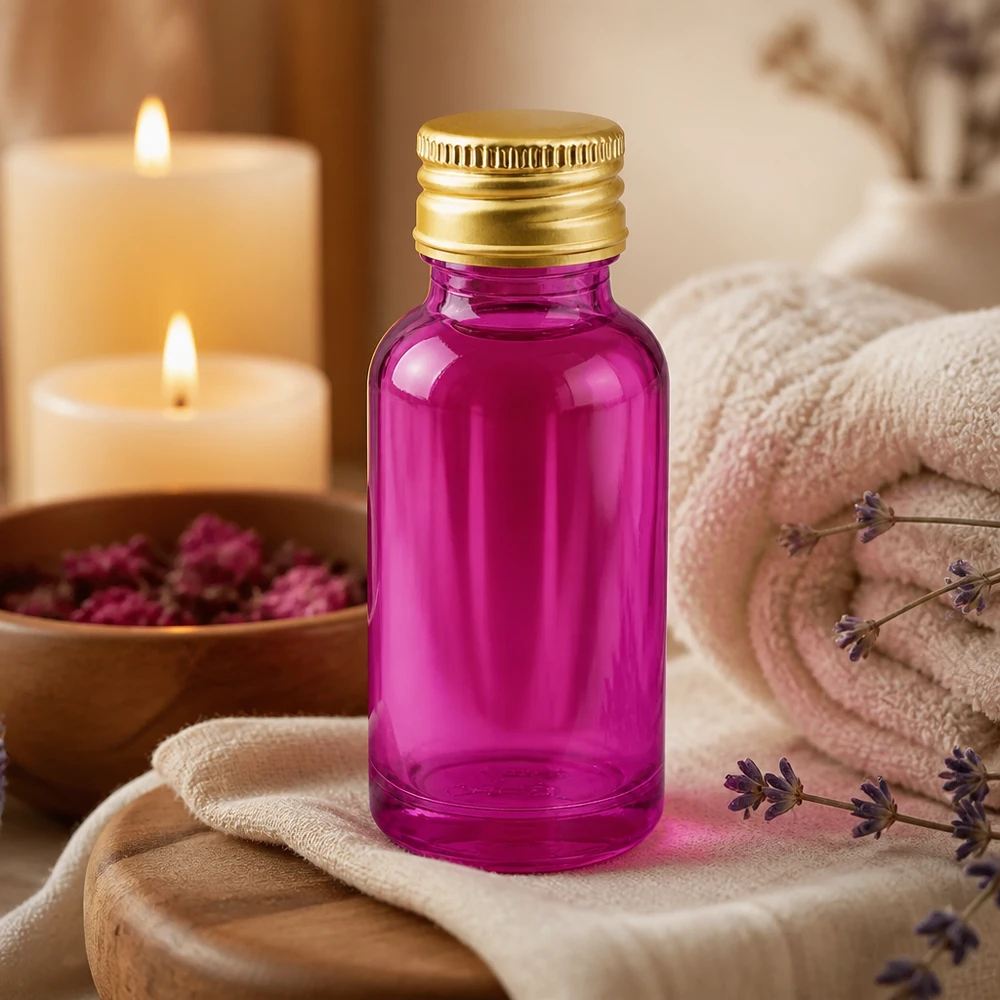 Apotheker-Qualität 20ml Flasche in Purple mit luftdichtem Aluminiumdeckel für maximale Haltbarkeit