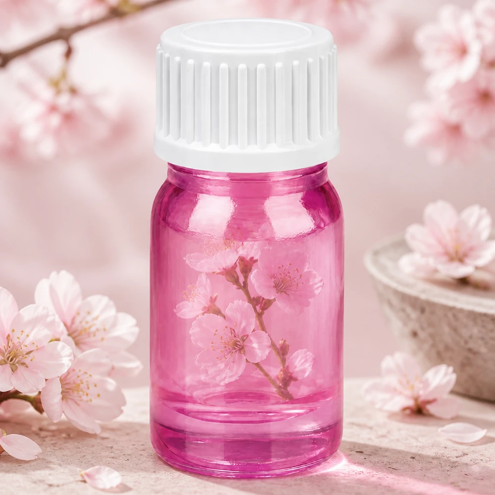 Präzisionsflasche 5ml aus Glas in Pink mit 3mm Öffnung für kontrollierte Flüssigkeitsabgabe