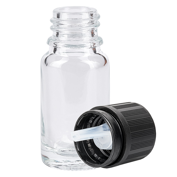 10ml Tropfflasche 1mm schwarz Originalitätsverschluss Kindersicherung Blindenwarnsymbol ClearLine UT18/10 10ml Tropfflasche 1mm schwarz Originalitätsverschluss Kindersicherung Blindenwarnsymbol ClearLine UT18/10