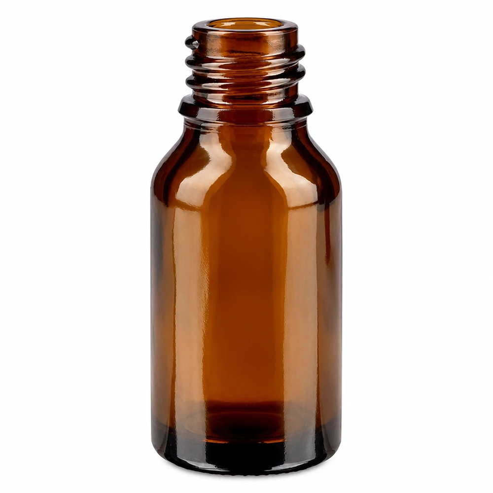 Tropfflasche 15 ml DIN 18 Braunglas Kompakte braune Apothekenflasche ApoGlas 15ml für Aromatherapie und Homöopathie