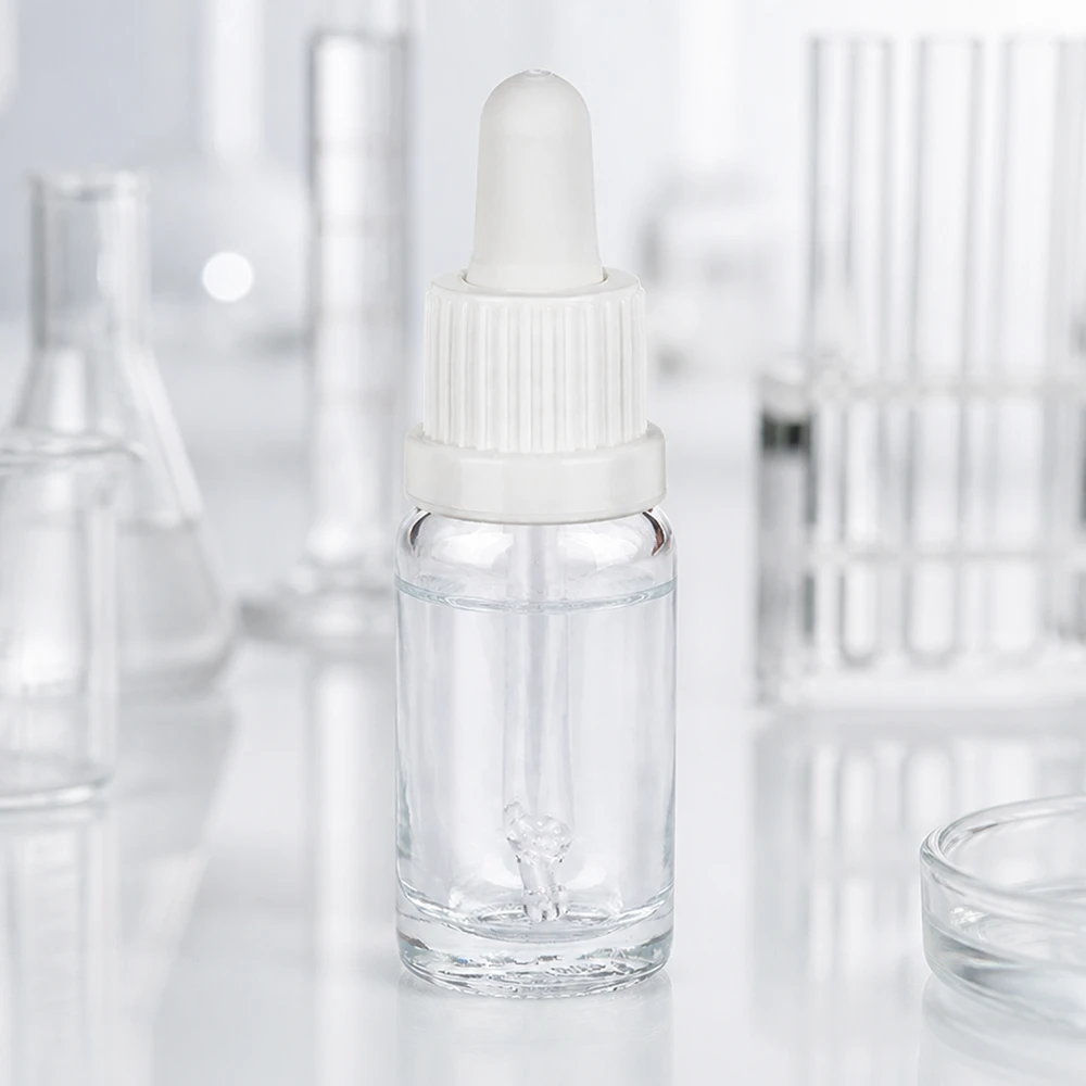 Medizinische Tropfflasche 10ml Weißverschluss ClearLine Serie für präzise Dosierung