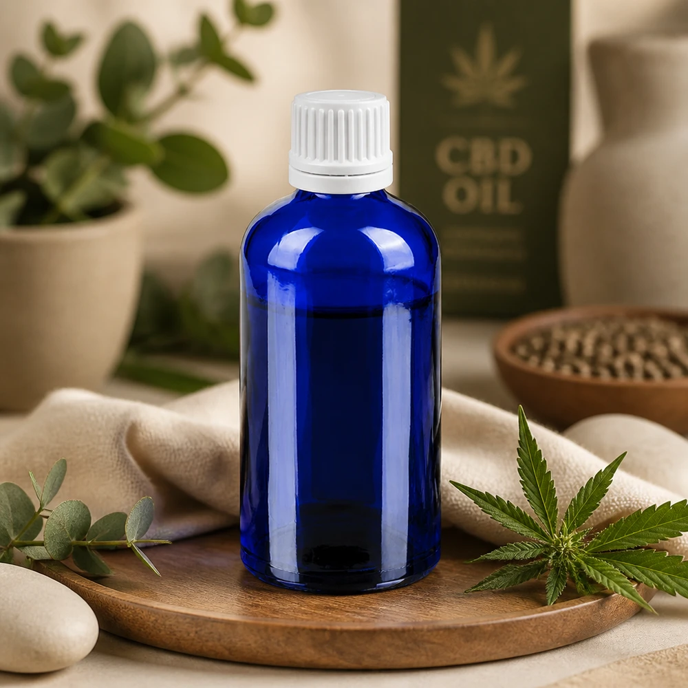 Nachfüllbare 100ml Glasflasche mit 0,7mm Tropfer - umweltfreundliche Lösung für Naturprodukte