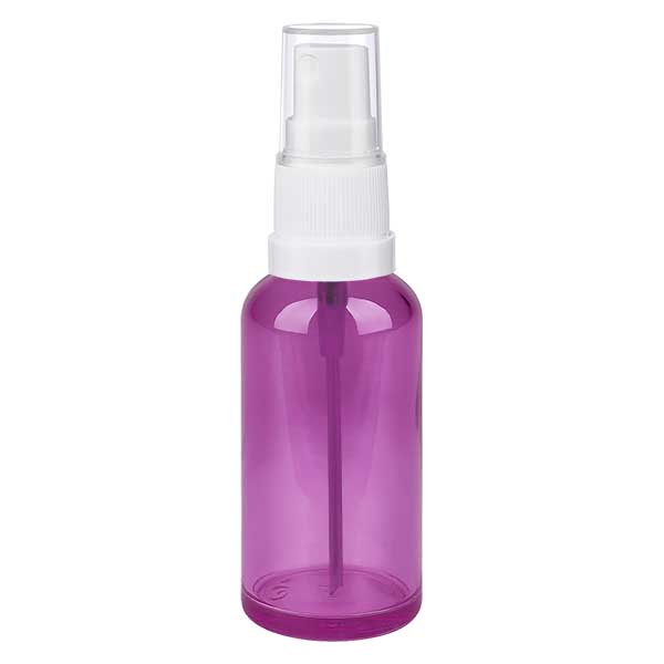 50ml Sprayflasche weiss/transparent Standard PurpleLine UT18/50