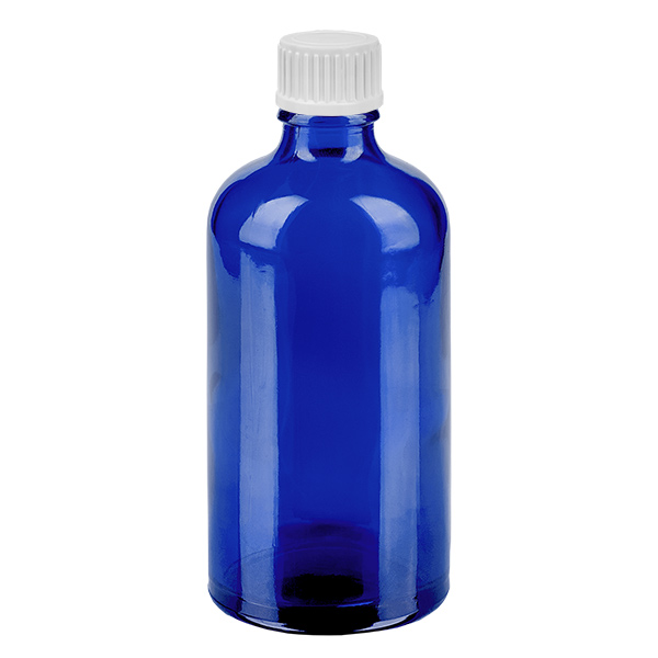 100ml Tropfflasche 0.9mm weiß Standardverschluss BlueLine UT18/100