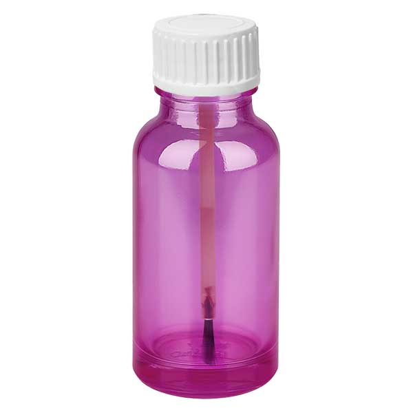 20ml Pinselflasche weiss Standard PurpleLine UT18/20