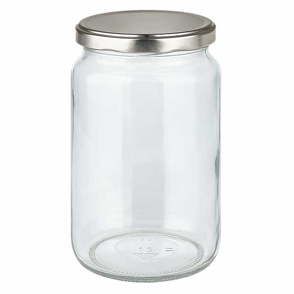 795ml Rundglas mit BasicSeal Deckel silber UNiTWIST