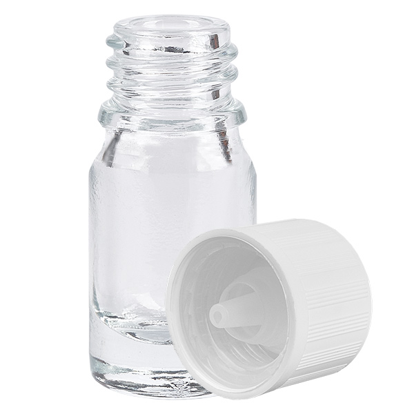 5ml Tropfflasche 1.2mm weiß Standardverschluss Kindersicherung ClearLine UT18/5 5ml Tropfflasche 1.2mm weiß Standardverschluss Kindersicherung ClearLine UT18/5