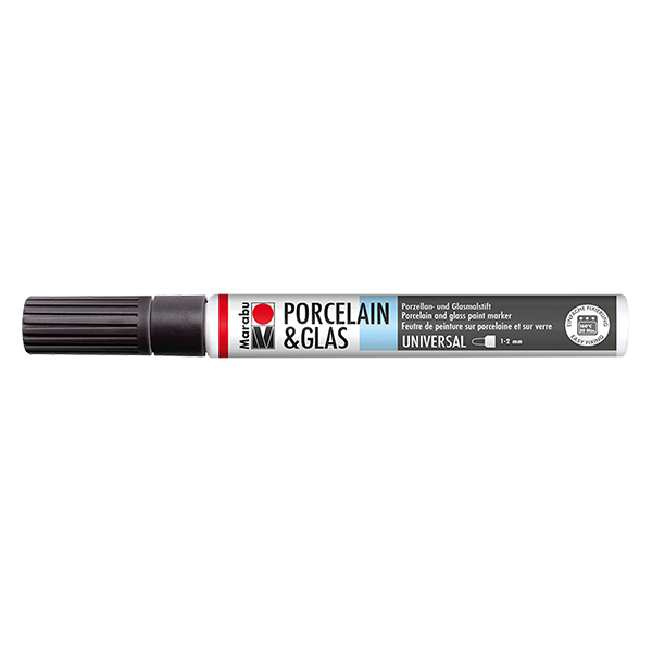 Malstift Schwarz 1-2mm für Glas/Porzellan Malstift Schwarz 1-2mm für Glas/Porzellan
