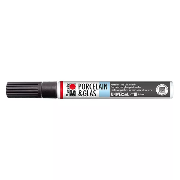 Malstift Schwarz 1-2mm für Glas/Porzellan Malstift Schwarz 1-2mm für Glas/Porzellan
