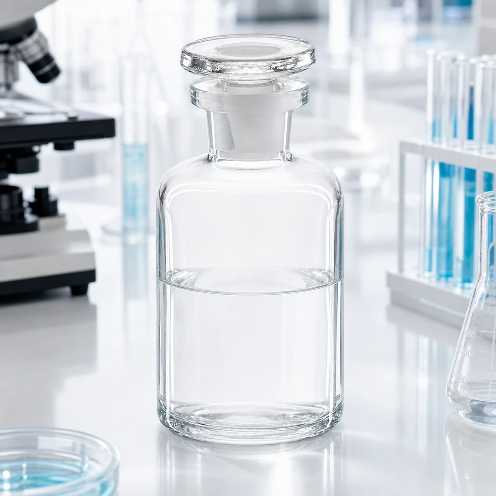 Rundschulterflasche 50ml klar Enghals Glasstopfen Kleine Schliffstopfenflasche 50ml Rundschulter klar Enghals für Probenaufbewahrung