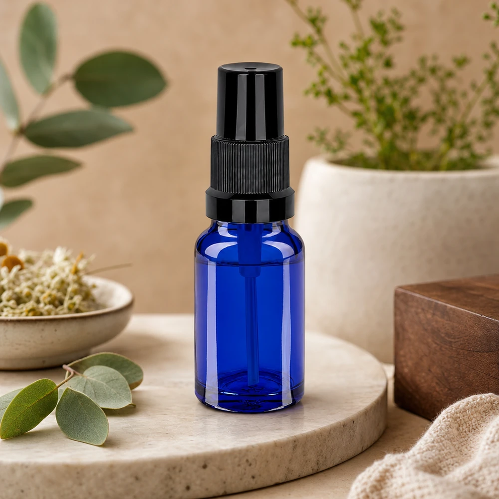 Vielseitige 10ml Sprayflasche STD BlueLine UT18/10 für Parfum Gesichtswasser und Wellness