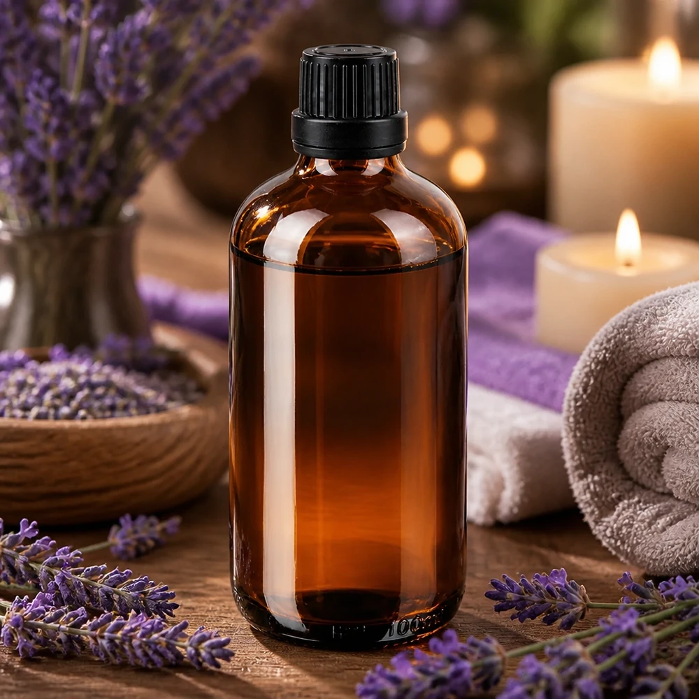 Apothekenflasche braun 100ml Tropfverschluss Premium 2mm schwarz Originalitätsverschluss 100ml braune Aroma-Tropfflasche mit OV-Schraubverschluss für ätherische Öle und Naturkosmetik
