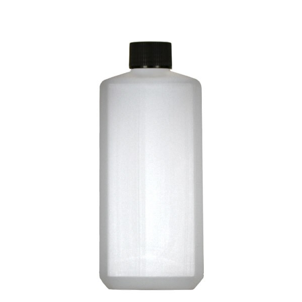500ml Eckige Flasche PE natur, mit Verschluss 500ml Eckige Flasche PE natur, mit Verschluss
