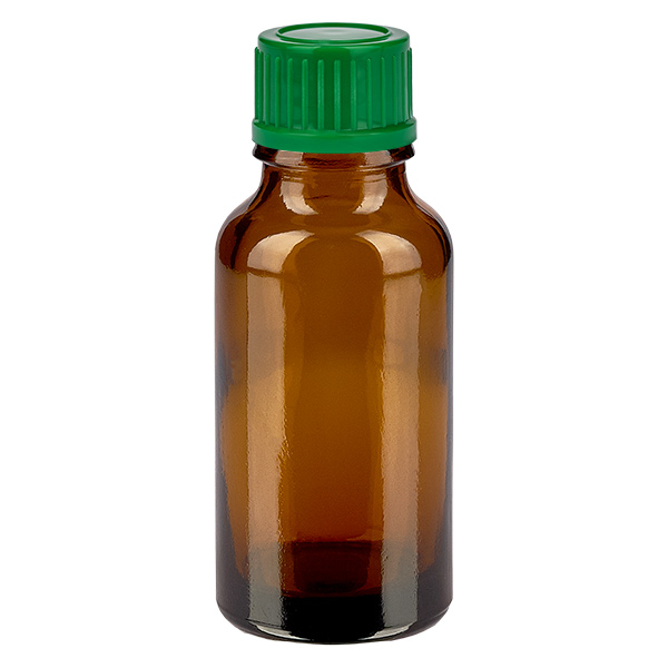 20ml Flasche 11mm Schraubverschluss grün Standard BrownLine UT18/20
