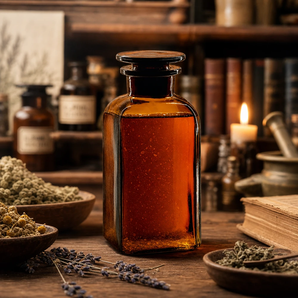 Klassische Apothekerflasche Vierkant 350ml Braunglas Weithals mit Stopfen für Naturheilkunde