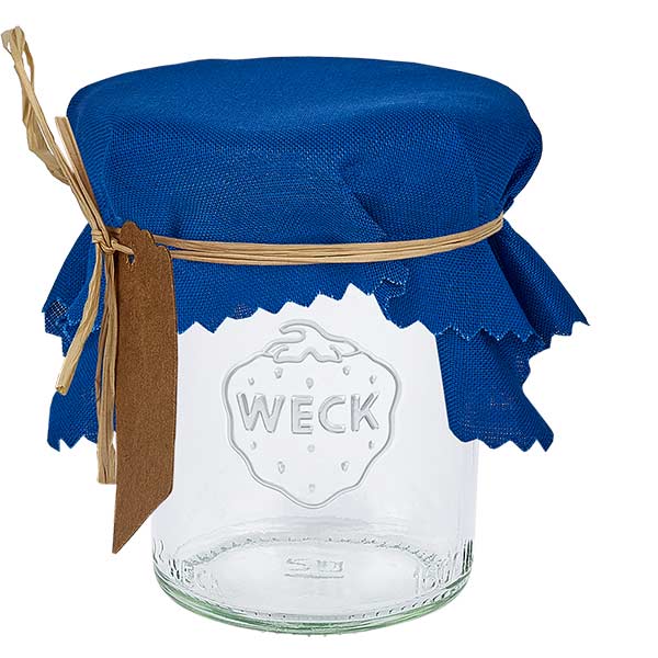 Stoff Schmuckdeckchen blau 15cm eckig